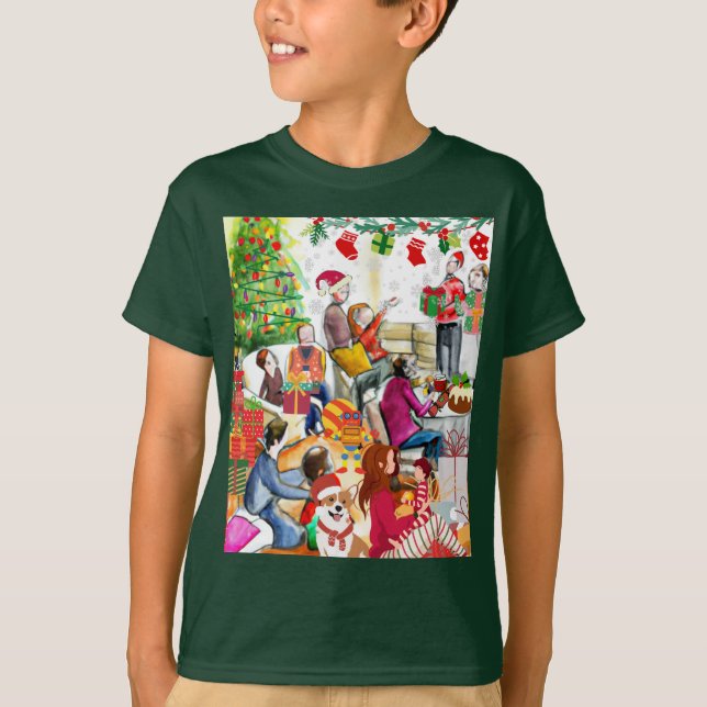 Weihnachtsfeiertag T-Shirt (Vorderseite)