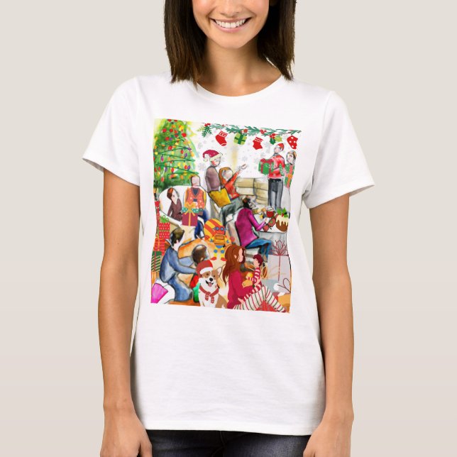 Weihnachtsfeiertag T-Shirt (Vorderseite)