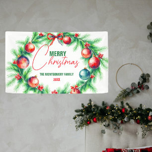 Weihnachtsfeiertag Tischset Banner
