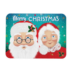 Weihnachtsfeiertag und Frau Claus Magnet