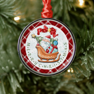 Weihnachtsfeiertag und Weihnachten Keramik Ornament Aus Metall
