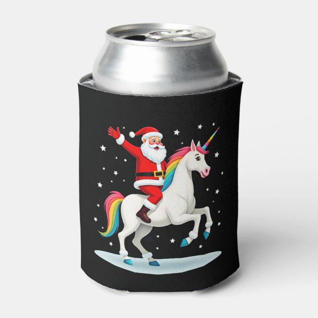 Weihnachtsfeiertag - Unicorn Dosenkühler (Kanne Vorderseite)