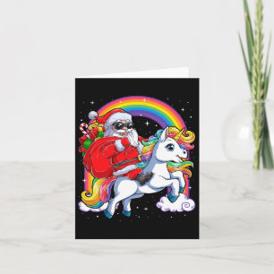 Weihnachtsfeiertag - Unicorn Karte