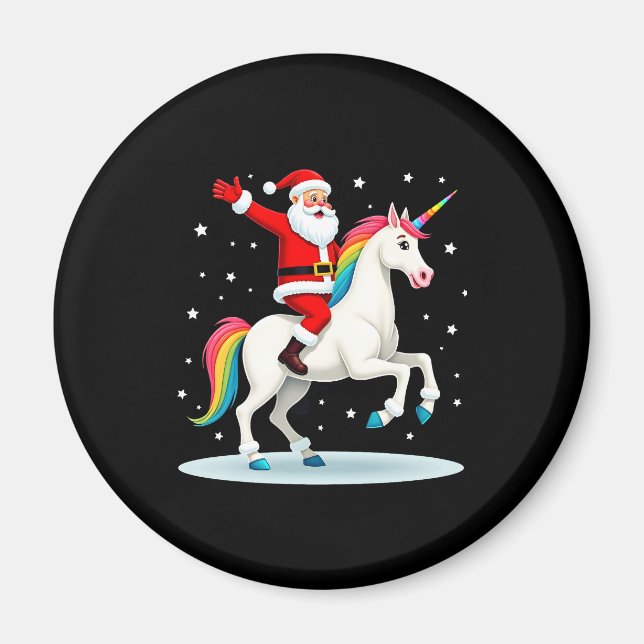 Weihnachtsfeiertag - Unicorn Magnet (Vorne)