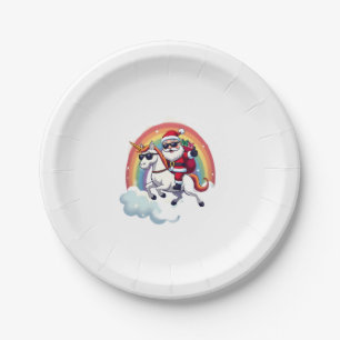 Weihnachtsfeiertag - Unicorn Pappteller