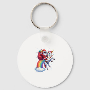 Weihnachtsfeiertag - Unicorn Schlüsselanhänger