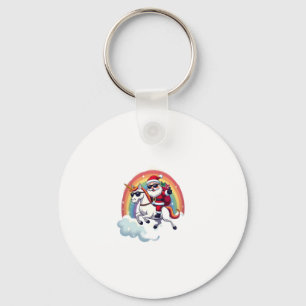 Weihnachtsfeiertag - Unicorn Schlüsselanhänger