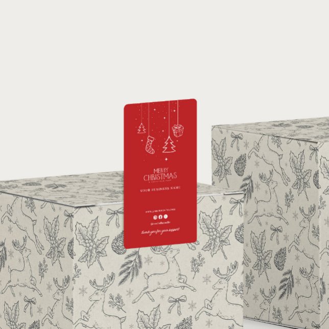 Weihnachtsfeiertag Vielen Dank Box Siegel Sticker (Von Creator hochgeladen)