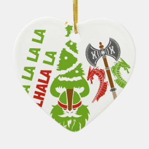 Weihnachtsfeiertag Vikings Walhall Keramikornament