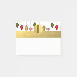 Weihnachtsfeiertag Vintage Modern Glam Ornamente Post-it Klebezettel