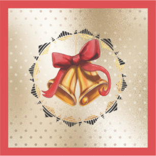 Weihnachtsfeiertag Vinyl Sticker mit Glocken