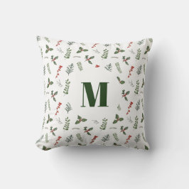 Weihnachtsfeiertag Wasserfarbenwelt und Berry Kissen