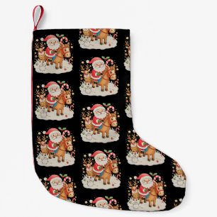 Weihnachtsfeiertag Weihnachten Niedliches Pferd Kleiner Weihnachtsstrumpf