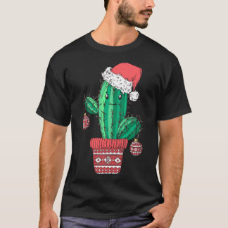 Weihnachtsfeiertag Weihnachts-Kakteen Weihnachts-P T-Shirt