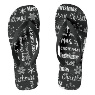 Weihnachtsfeiertag, Weihnachtsmuster Flip Flops