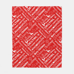 Weihnachtsfeiertag, Weihnachtsmuster, Winter Fleecedecke