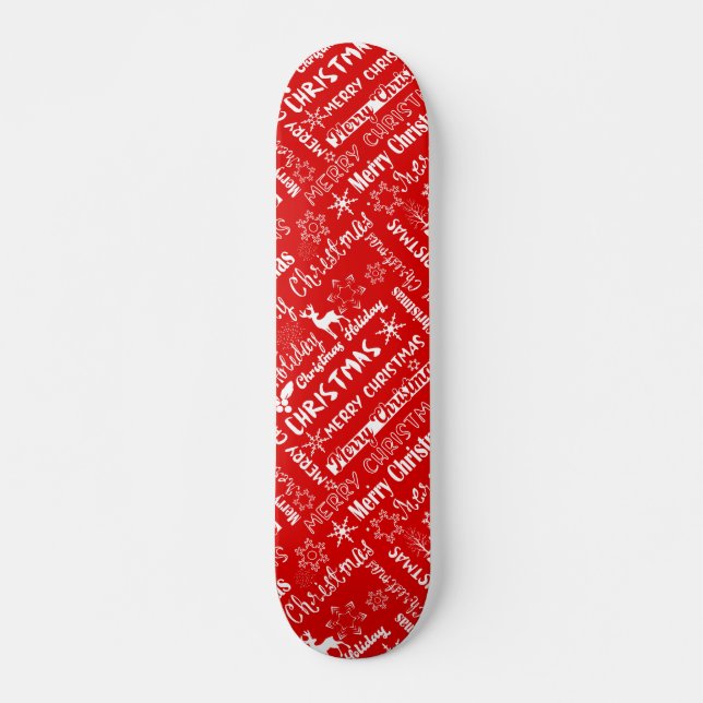 Weihnachtsfeiertag, Weihnachtsmuster, Winter Skateboard (Vorne)