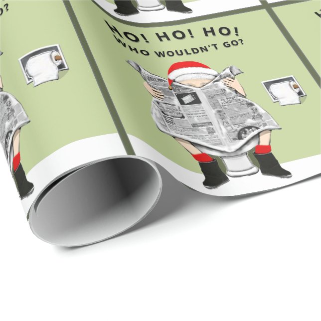 Weihnachtsfeiertag Weißes Elefantengeschenk Geschenkpapier (Rolleneckpunkt)