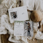 Weihnachtsfeiertag - Winter Foto Save the Date Postkarte<br><div class="desc">Eine rustikale Save the Date Postkarte mit einem schönen immergrünen Tropfen und einer einfachen Schrift. Verwenden Sie den "Personalisieren Sie diese Vorlage"-Button,  um diese Save the Date komplett zu Ihrem eigenen zu machen.</div>