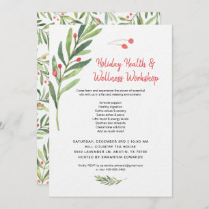 Weihnachtsfeiertag - Workshop "Essential Oils Clas Einladung