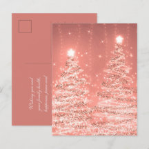 Weihnachtsfeiertag Wünsche Sparkling Bäume Rose Go