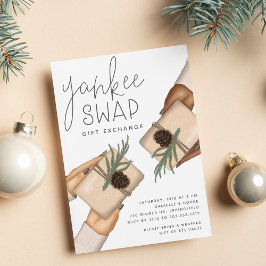 Weihnachtsfeiertag Yankee Swap Geschenkbörse Party Einladung