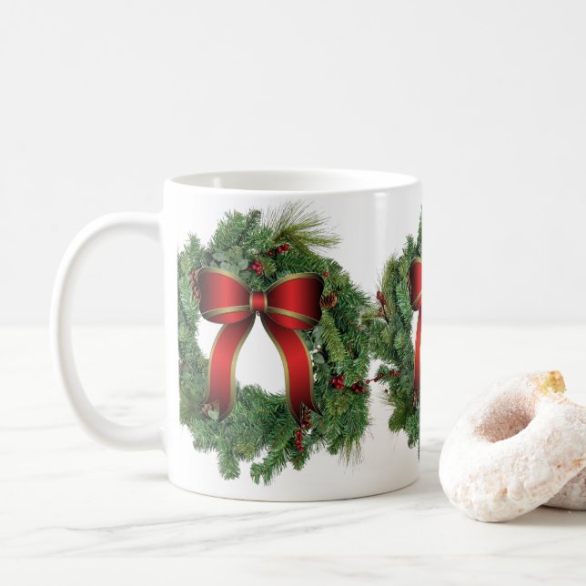 Weihnachtsfeiertag Zuhause Keramik Kaffeetasse (Mit Donut)