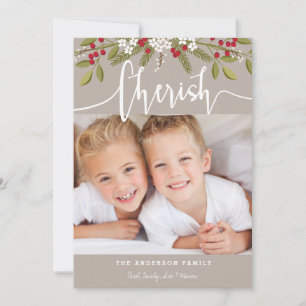 Weihnachtsfeiertag - Zwei Fotokarten Feiertagskarte