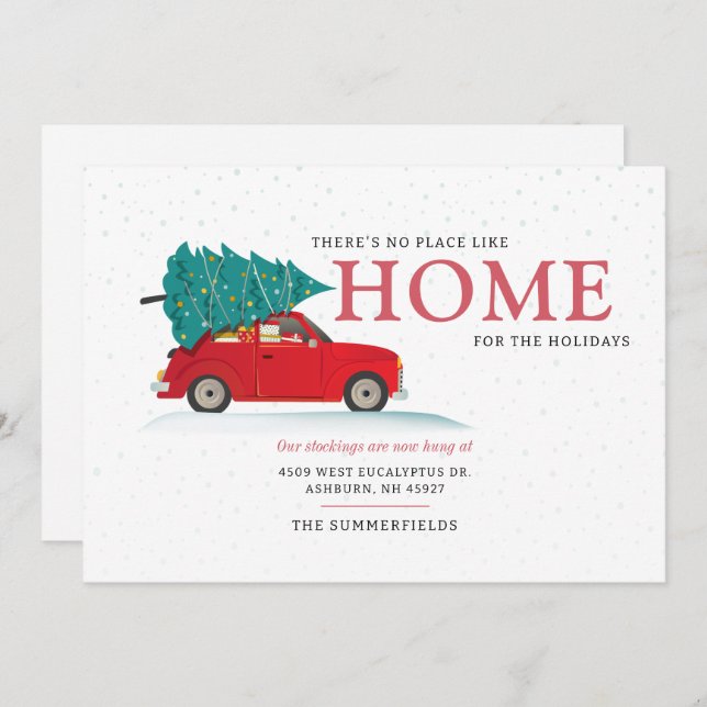 Weihnachtsfeiertage Ankündigung über den Roten Wag (Vorne/Hinten)