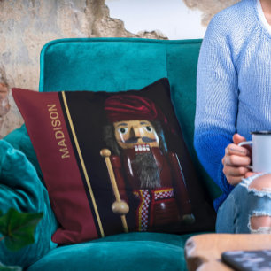 Weihnachtsfeiertage Chic Modern Nutcracker Name Kissen