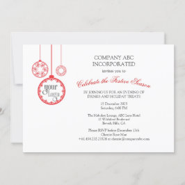 Weihnachtsfeiertage Corporate Party Einladung