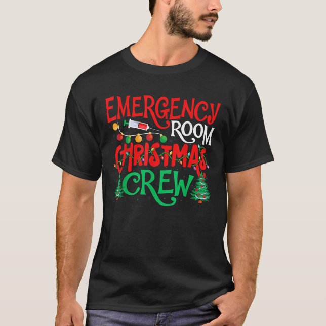 Weihnachtsfeiertage Crew ER Nurse Xmas Holida T-Shirt (Vorderseite)
