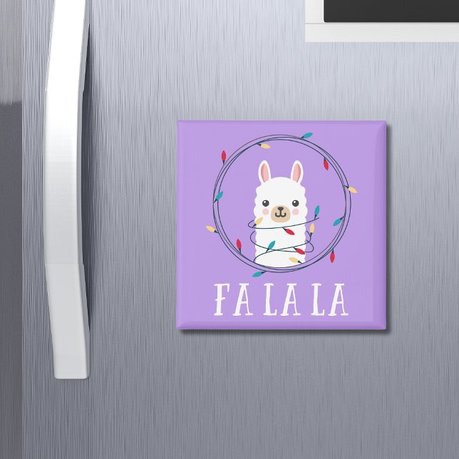Weihnachtsfeiertage Fa La Llama Magnet (Von Creator hochgeladen)