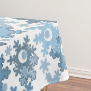 Weihnachtsfeiertage festlich Winter Schneeflocken  Tischdecke