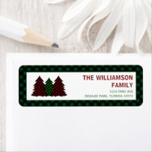 Weihnachtsfeiertage Festliche Rücksendeadressen-Au