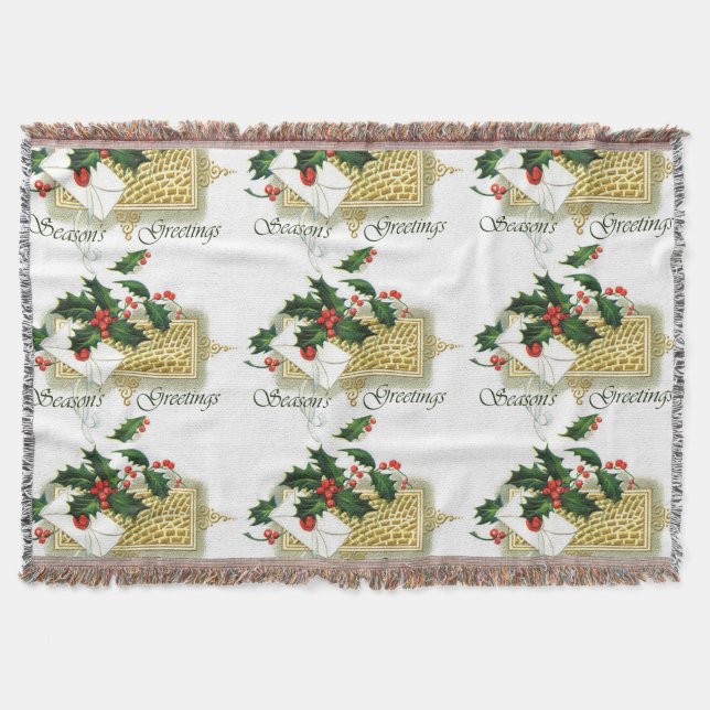 Weihnachtsfeiertage Frohe Festtage Decke (Vorderseite)