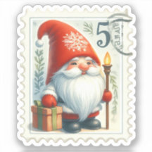 Weihnachtsfeiertage Gnomes Briefmarken