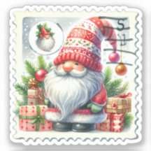 Weihnachtsfeiertage Gnomes Briefmarken