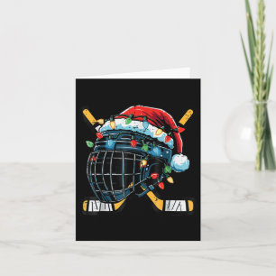 Weihnachtsfeiertage Hockey Helm Weihnachtsjunge Ug Karte