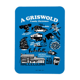 Weihnachtsfeiertage - Icons und Quotes Magnet