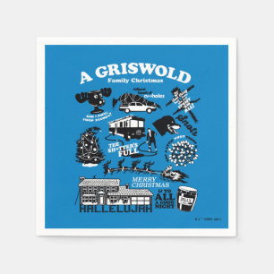 Weihnachtsfeiertage - Icons und Quotes Serviette