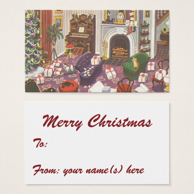 Weihnachtsfeiertage im Wohnzimmer (Vorne & Hinten)