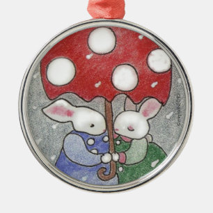 Weihnachtsfeiertage in der Liebe Ornament Aus Metall