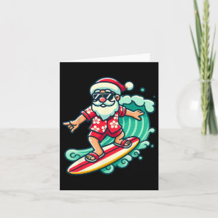 Weihnachtsfeiertage in Santa Tropical Karte