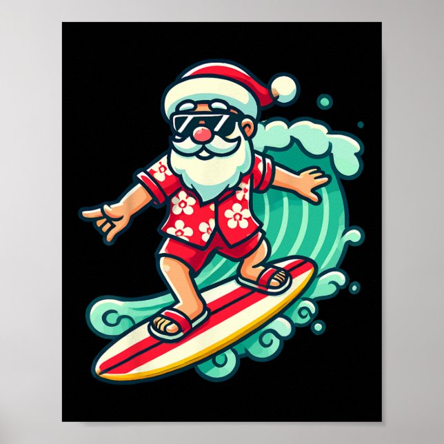 Weihnachtsfeiertage in Santa Tropical Poster (Vorne)