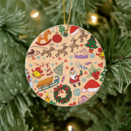 Weihnachtsfeiertage Keramik Ornament