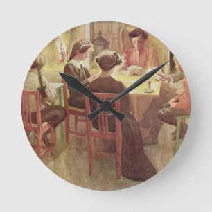 Weihnachtsfeiertage, Kneipe. in "Lasst Licht Runde Wanduhr