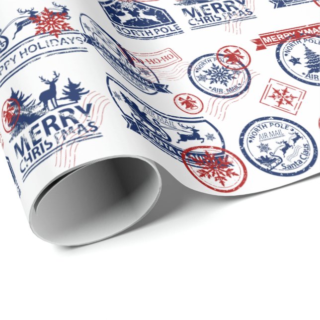 Weihnachtsfeiertage Lieferung Nordpol Express Geschenkpapier (Rolleneckpunkt)