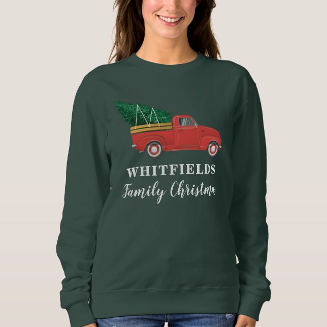 Weihnachtsfeiertage Matching Mama Sweatshirt (Vorderseite)