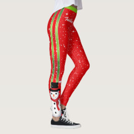 Weihnachtsfeiertage mit Ihrem Namen Leggings